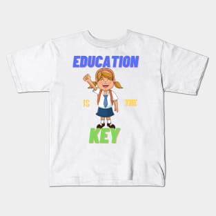 Education is the key Kids T-Shirt